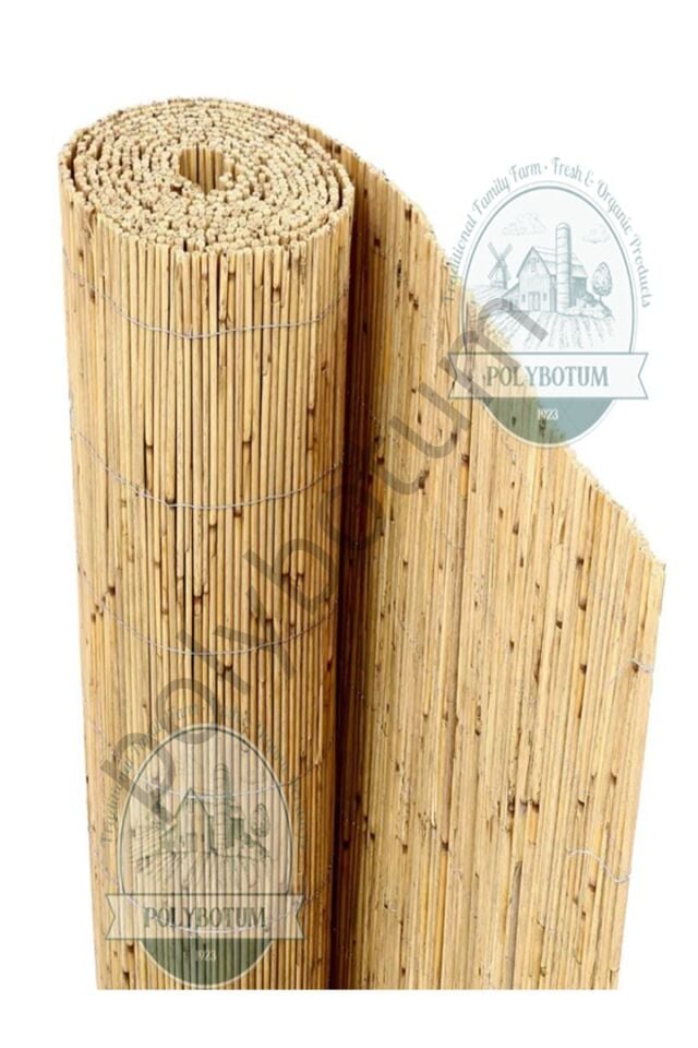200x200 Dekoratif Doğal Bambu Kamış Hasır Bahçe Çiti- Gölgelik Hasır -balkon -tavan Dekorasyon 200x200 Tek Ebat 5 x 1