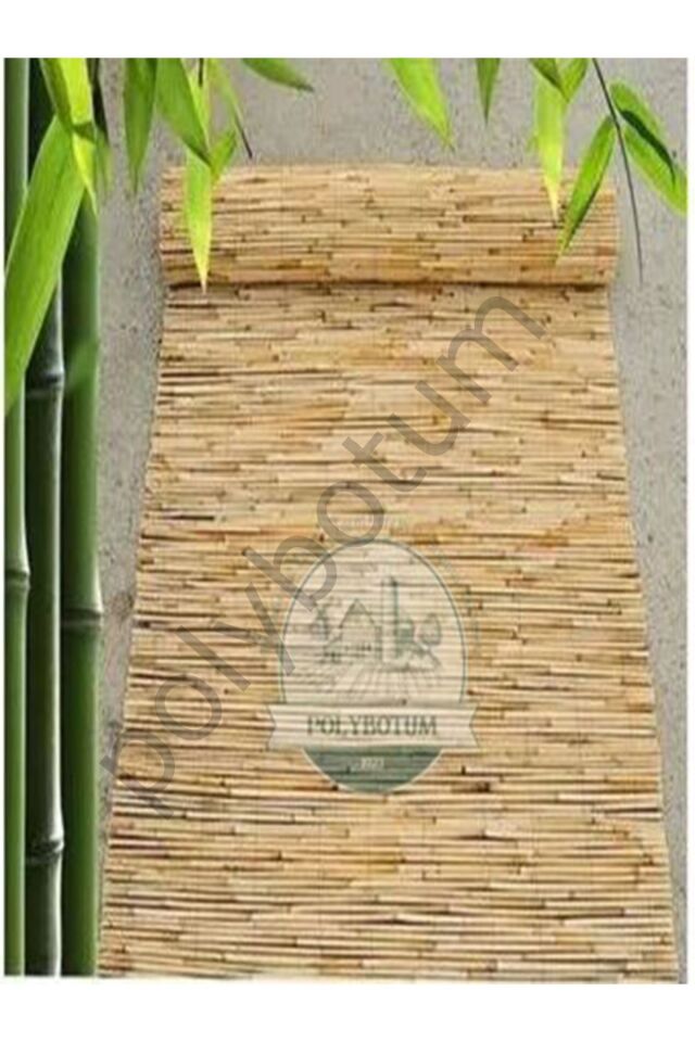 200x400 Dekoratif Doğal Bambu Kamış Hasır Bahçe Çiti- Gölgelik Hasır -balkon -tavan Dekorasyon 200x400 Tek Ebat 5 x 1
