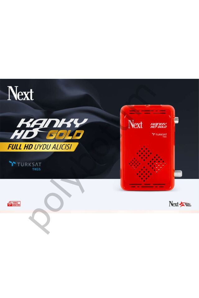 Next Kanky HD Gold Full HD Uydu Alıcısı Kırmızı Tek Ebat