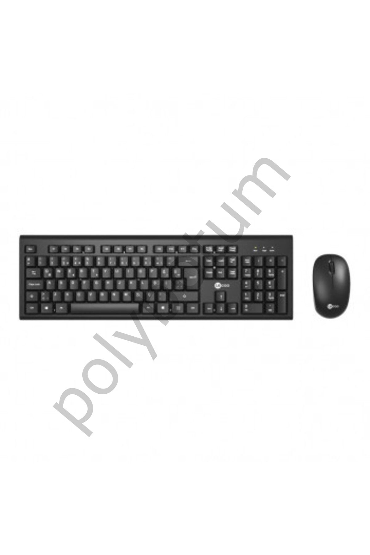 Lecoo Kw200 Siyah Kablosuz Klavye & Mouse Set  Tek Ebat