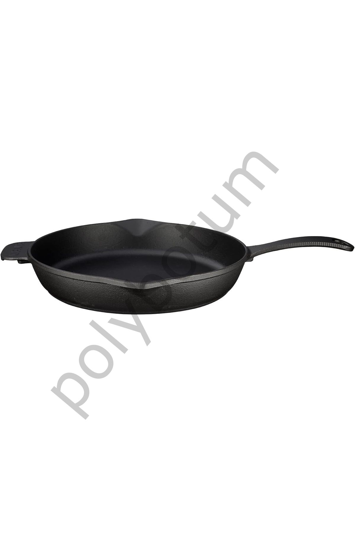 Metal Döküm Yuvarlak Kızartma Tavası, Metal Kulplu, 28 cm, Siyah çok renkli Tek Ebat