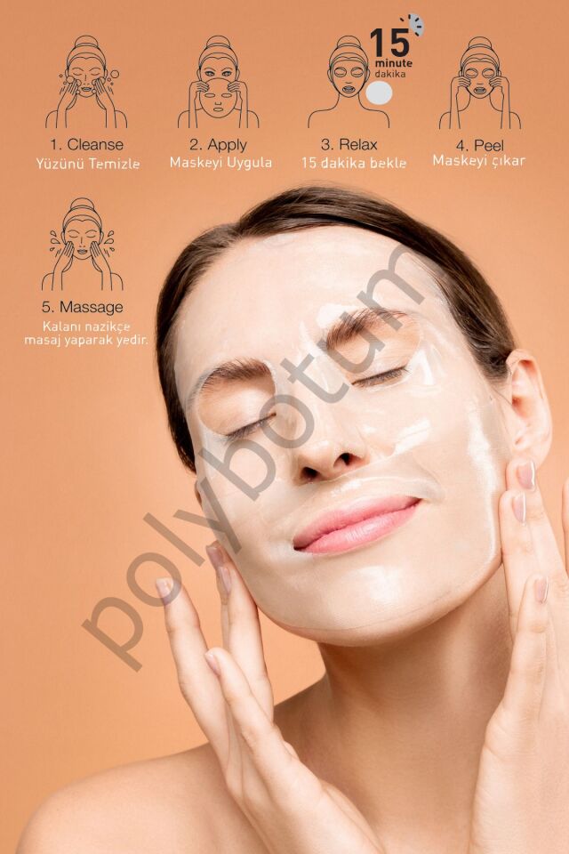 Dijital Yaşlanma Karşıtı Kağıt Maske | Zinc Oxide | Mavi Işık Karşıtı  Tek Ebat