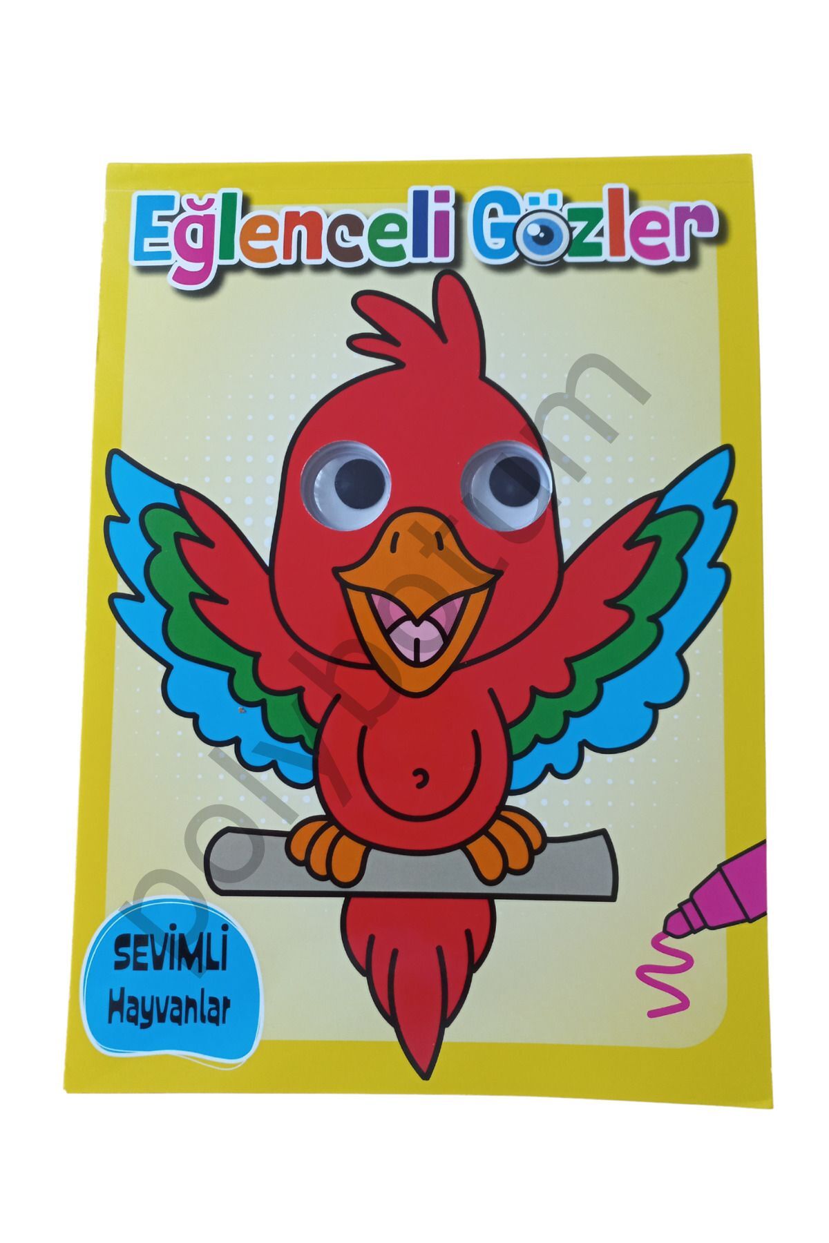 Eğlenceli Gözler Boyama Kitabı  Tek Ebat