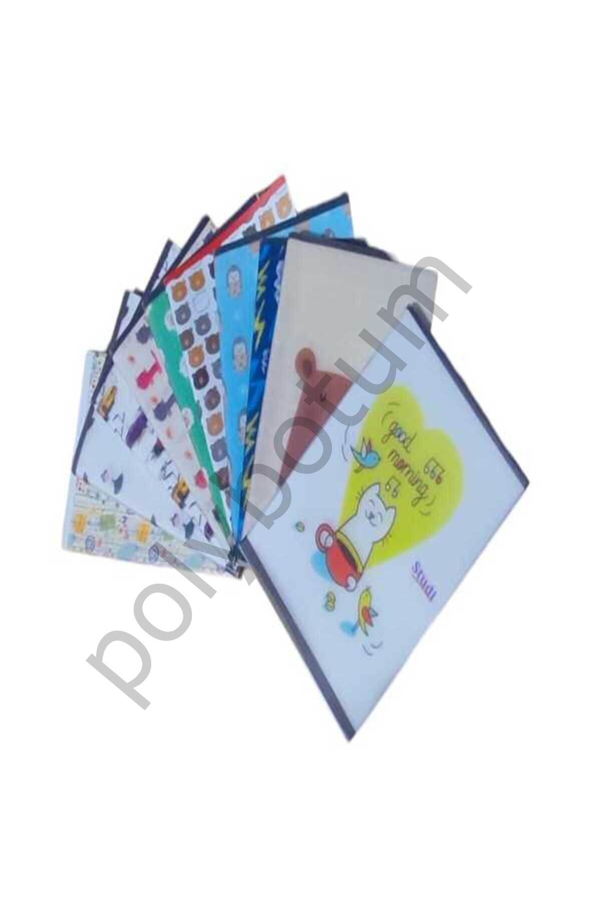60 Yaprak Kareli Baskılı Defter PP KAPAK A5  2 ADET KARE Tek Ebat