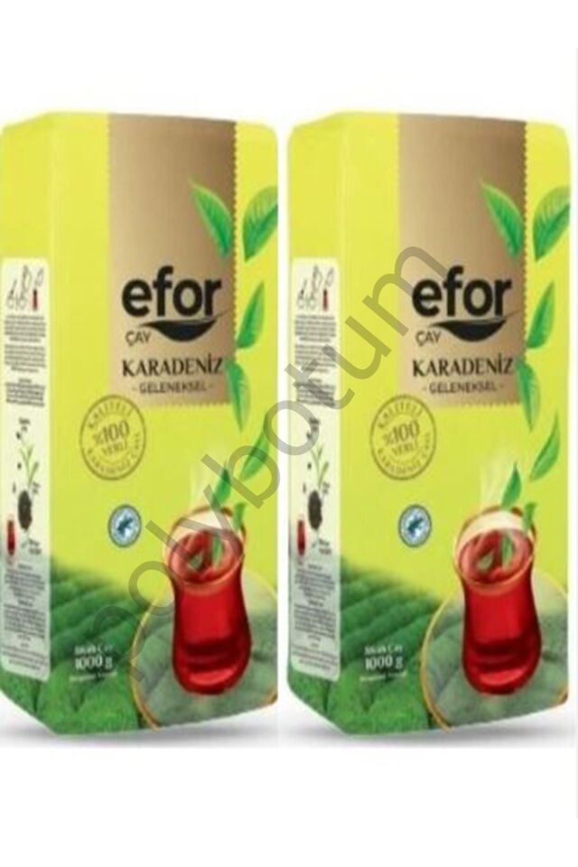 Siyah Çay Karadeniz Bergamot Aromalı 1 kg x 2  Tek Ebat