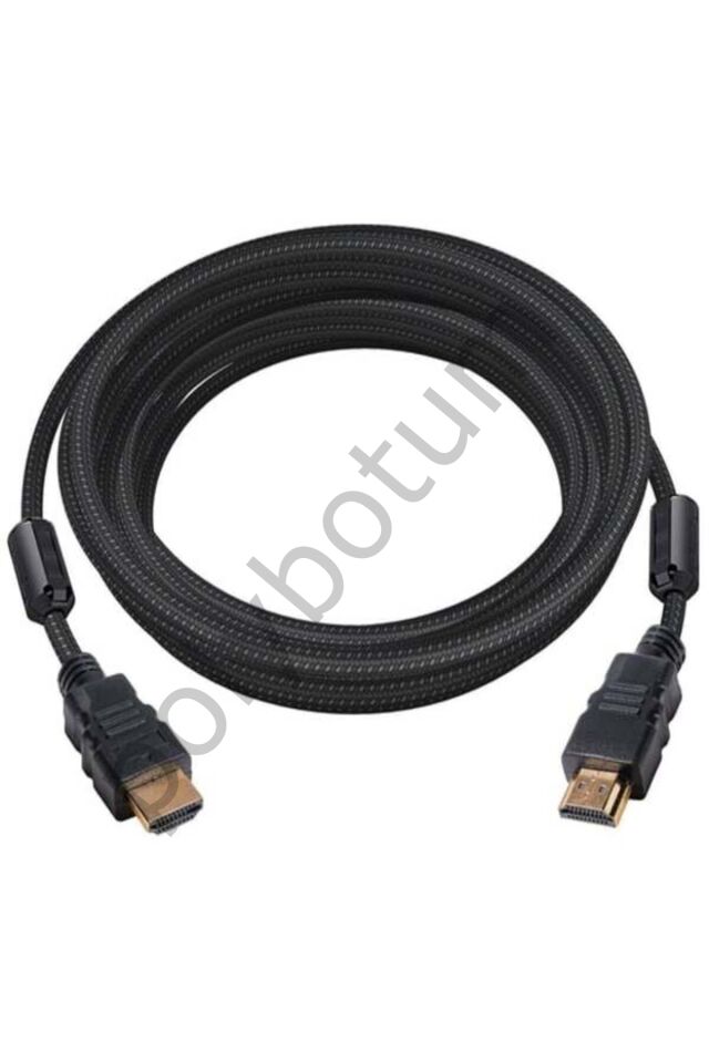 HDMI KABLOSU GOLD 1.4V 3D 4K ÖRGÜLÜ FİLTRELİ 5MT GABBLE SİYAH Tek Ebat
