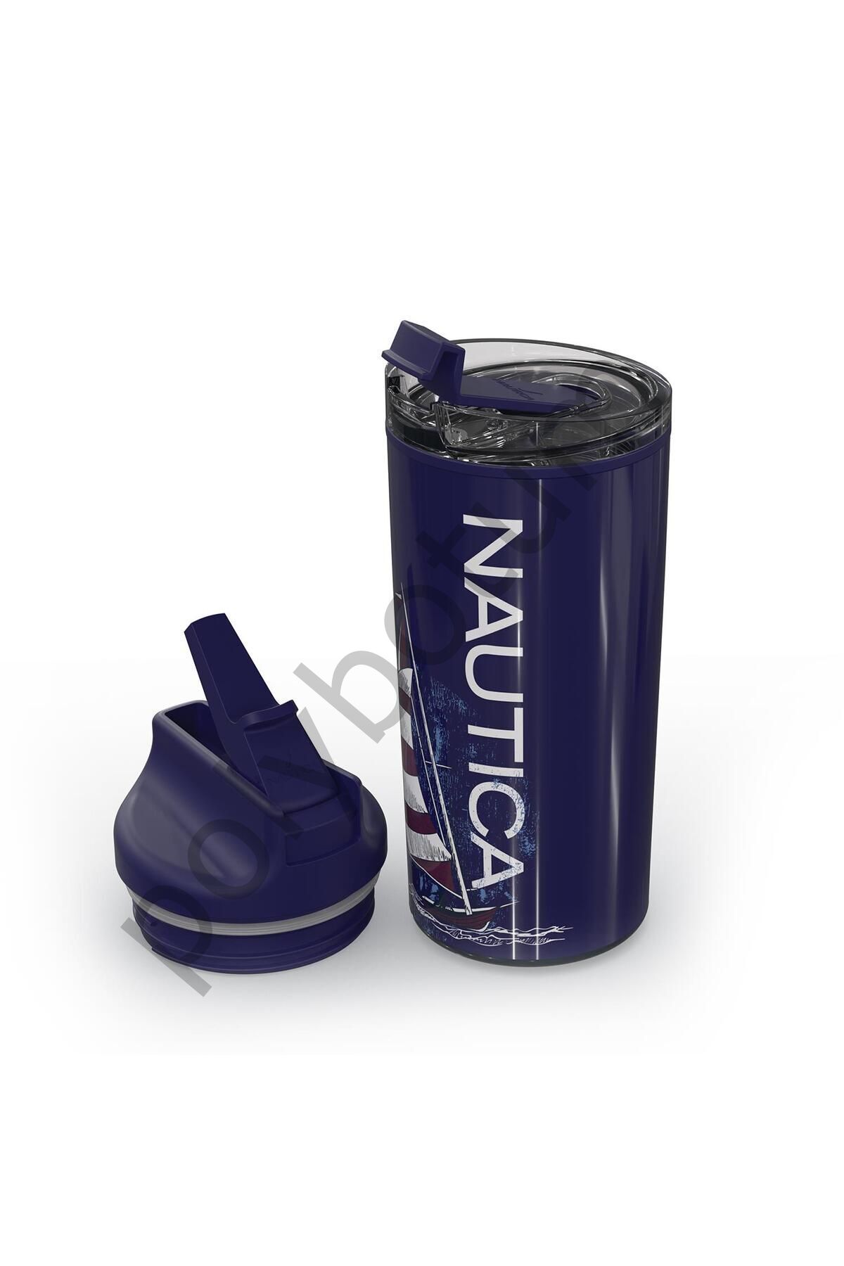 Sport Termos Paslanmaz Çelik 500ml J.class Saıl Navy Sail Tek Ebat