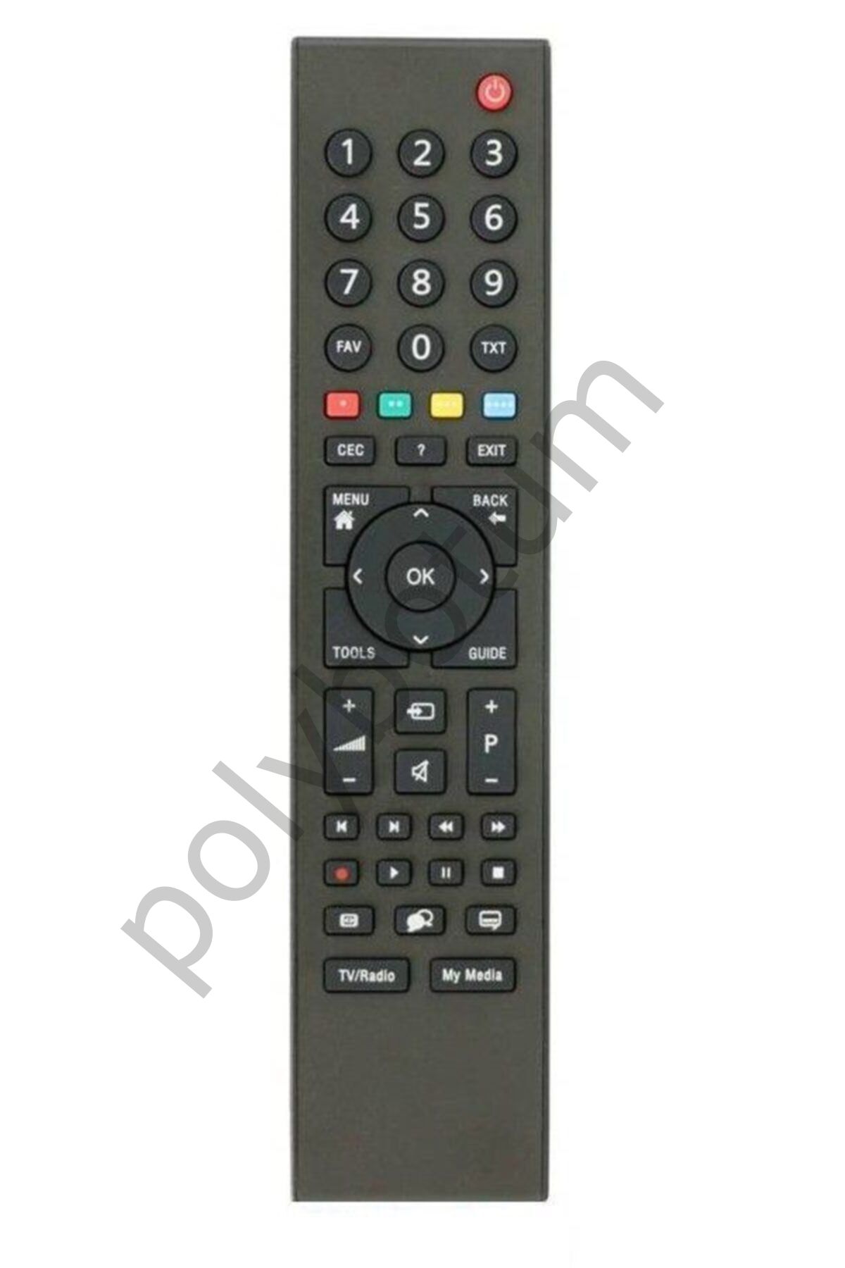 Arçelik Altus Grundig Led Tv Televizyon Kumandası Cec gri Tek Ebat