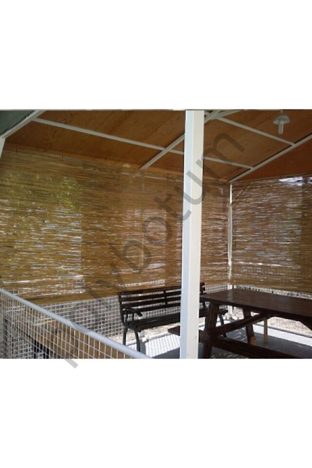 Doğal Kamış Hasır Çit 1,5m X 5m Doğal Bambu -bahçe Çiti - Gölgelik Hasır -tavan Dekorasyon turkuaz Tek Ebat 50 x 82