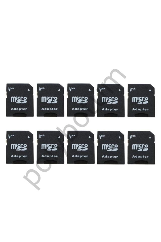 10 Adet Micro Sd Hafıza Kart Adaptörü Mikro Sd Card Adapter  Tek Ebat