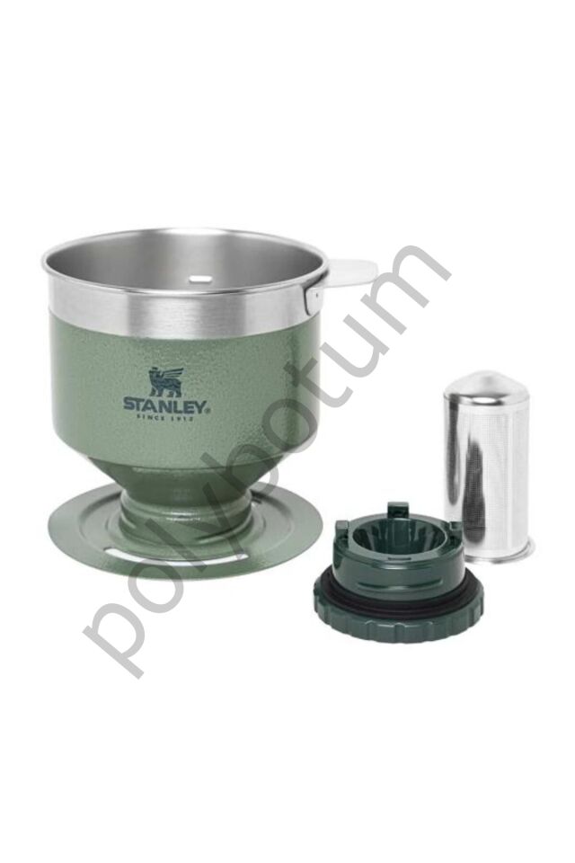 Klasik Brew Pour Over Paslanmaz Çelik Kahve Demleyici Yeşil Tek Ebat