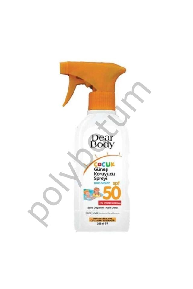 Spf 50 Çocuk Güneş Koruyucu Spreyi 200 ml  Tek Ebat